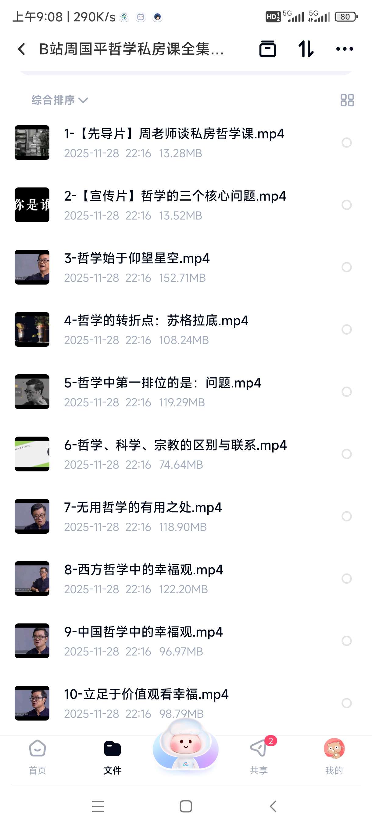 【分享】B站周国平哲学私房课全集，人生的哲学必修课 封面