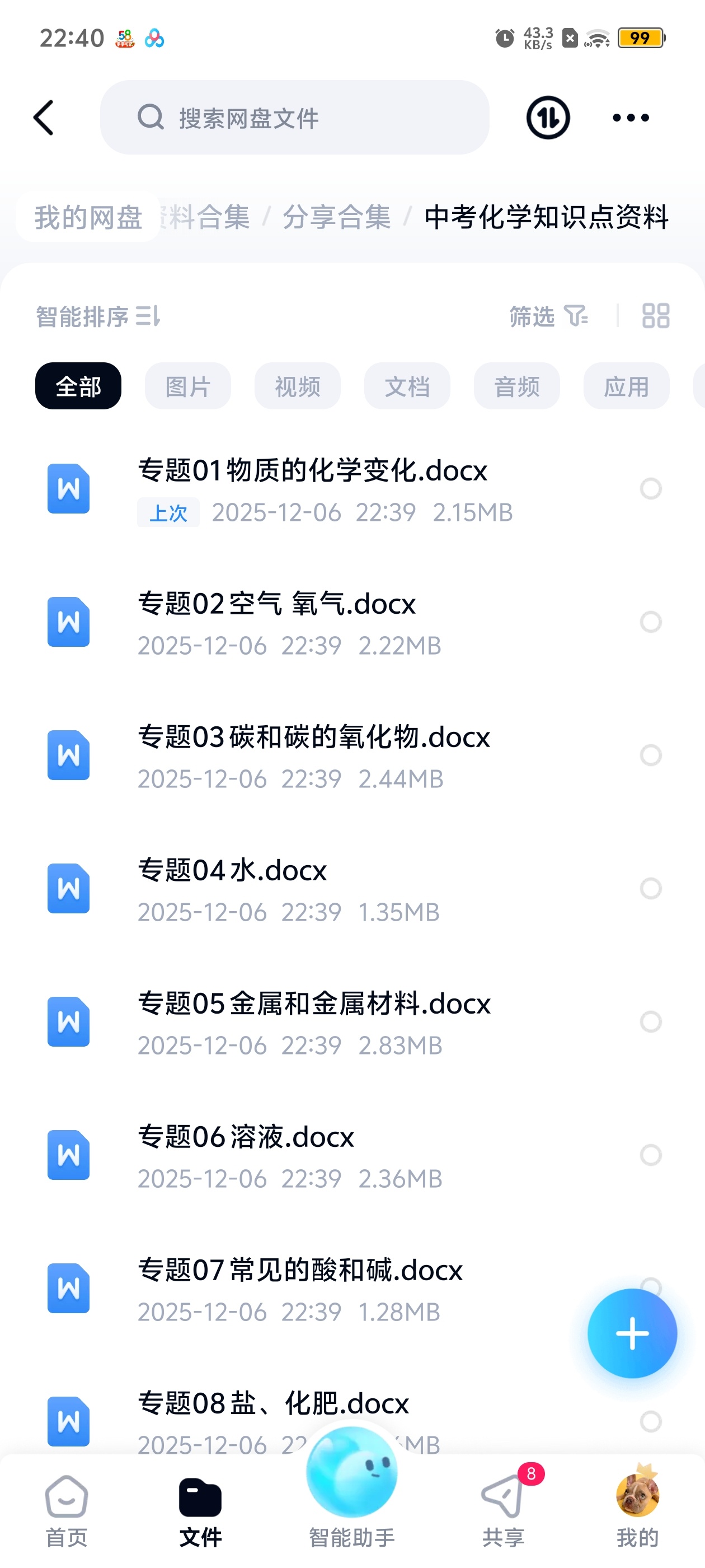 【分享】中考化学知识点资料 封面