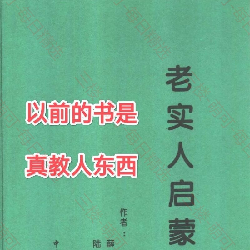 【分享】老实人启蒙1996 封面