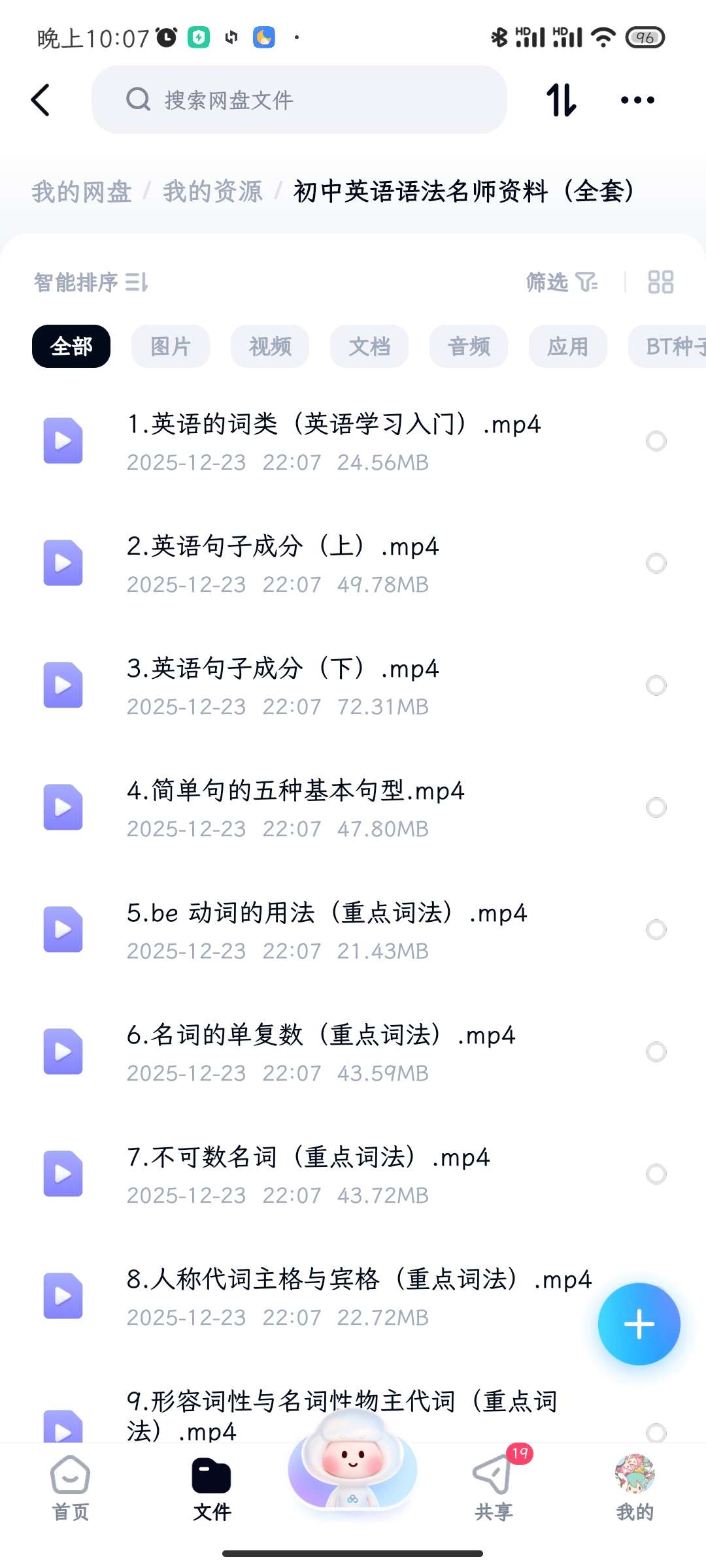 【分享】初中英语语法名师资料（全套） 封面