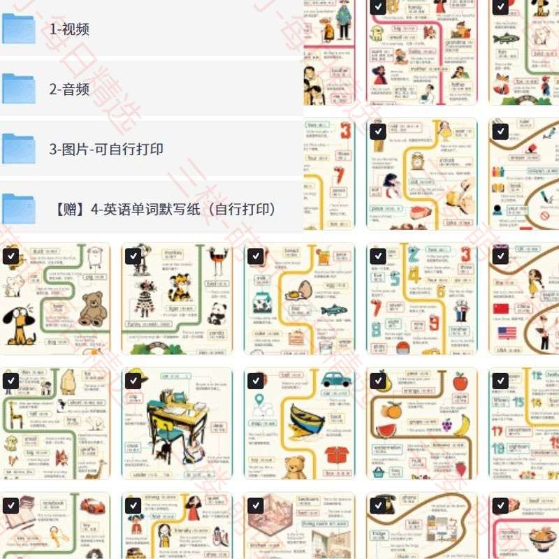【分享】小升初英语单词海报 封面