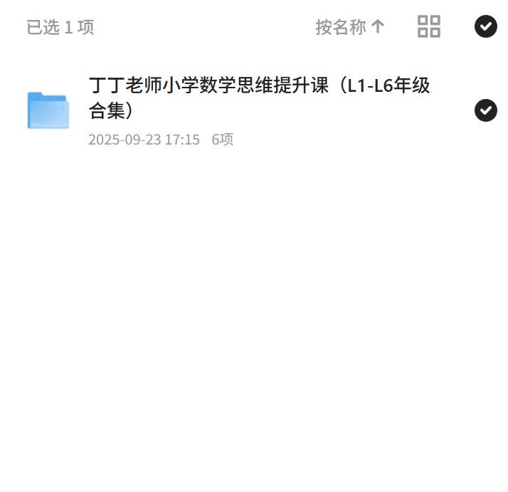 丁丁老师小学数学思维提升课（L1-L6年级合集） 封面