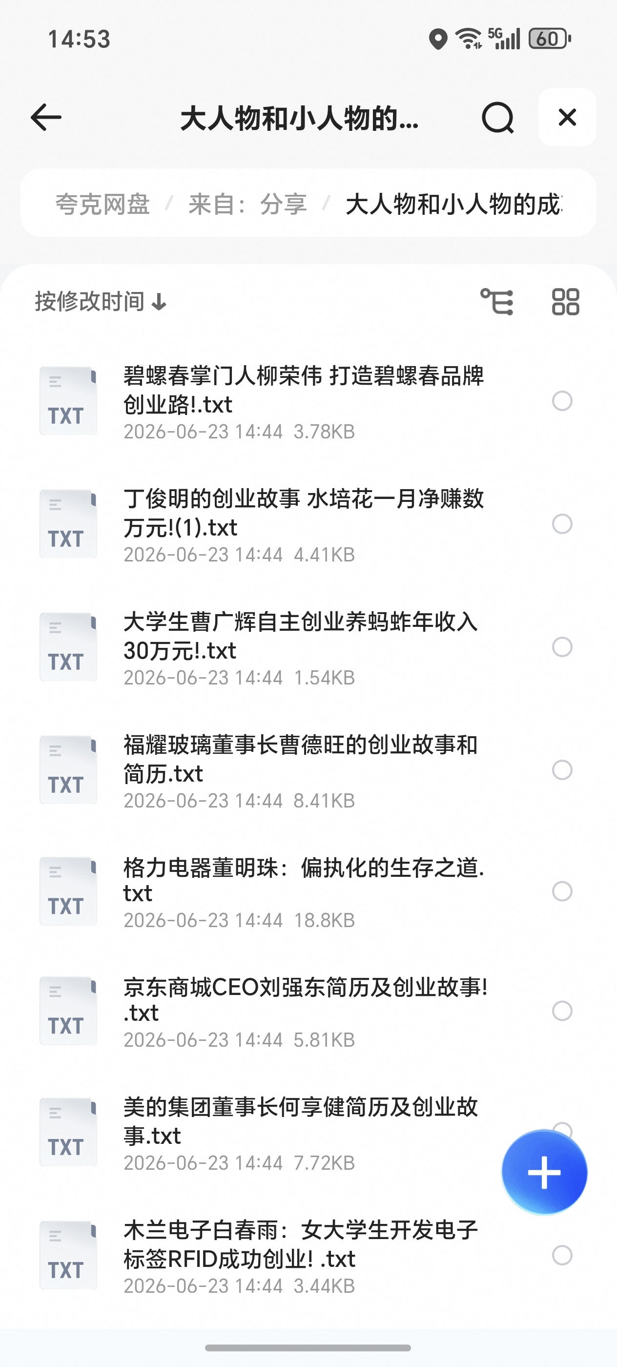 大人物和小人物的成功创业故事 封面