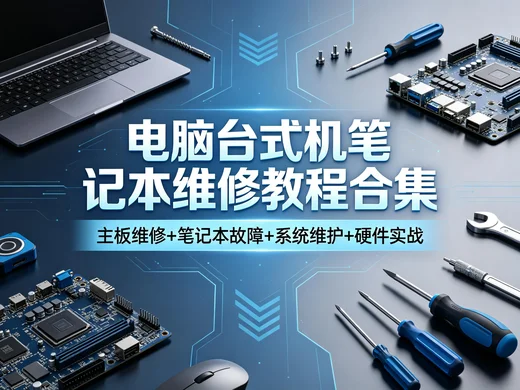 台式机 + 笔记本维修实战 硬件故障处理教程37.9GB