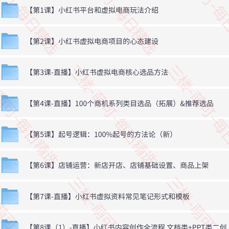 【分享】小红书虚拟电商3.0训练营，从0到1打造高变现店铺 封面