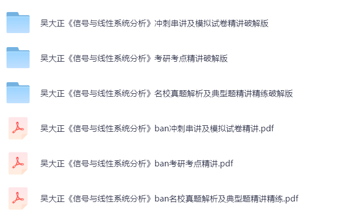 【分享】信号与线性系统分析考点精讲及冲刺串讲 封面