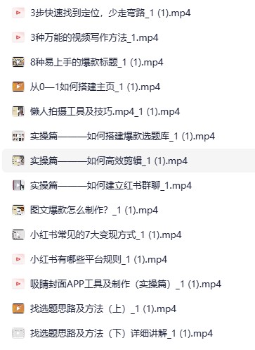 【分享】小红书IP打造课，从0-1陪你做能賺钱小红书博主 封面