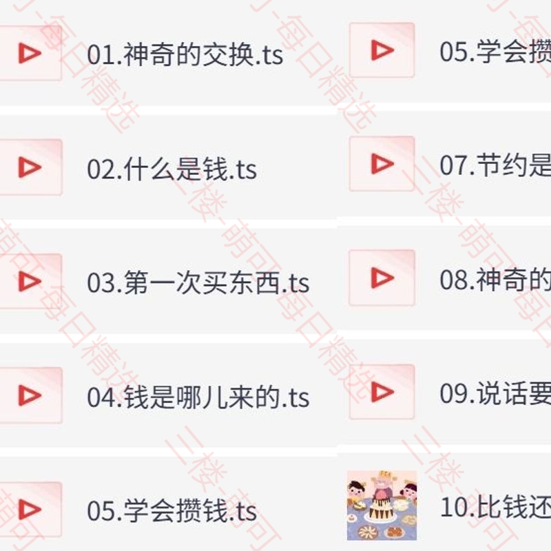【分享】儿童财商启蒙课，3-12岁理财思维培养动画 封面
