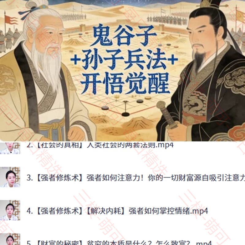 【分享】鬼谷子+孙子兵法+开悟觉醒 封面