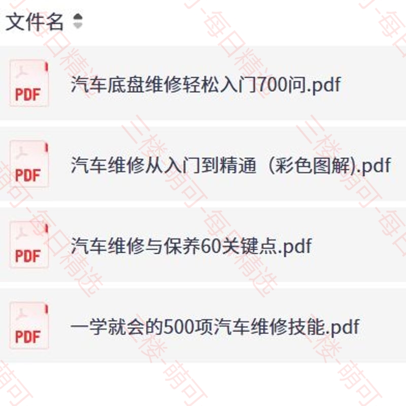 【分享】《一学就会的500项汽车维修技能》 封面
