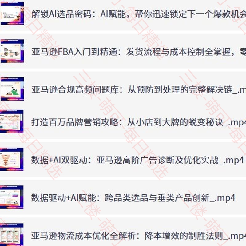 【分享】2025亚马逊杭州峰会资料包，基础到进阶文档与视频全收录 封面