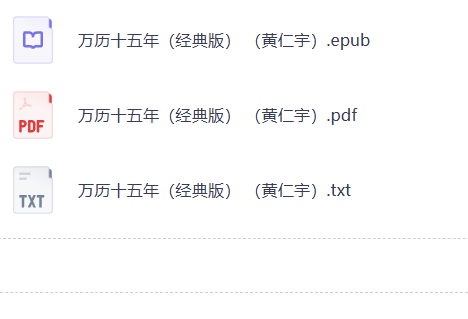 【分享】黄仁宇《万历十五年》经典版 PDF 封面