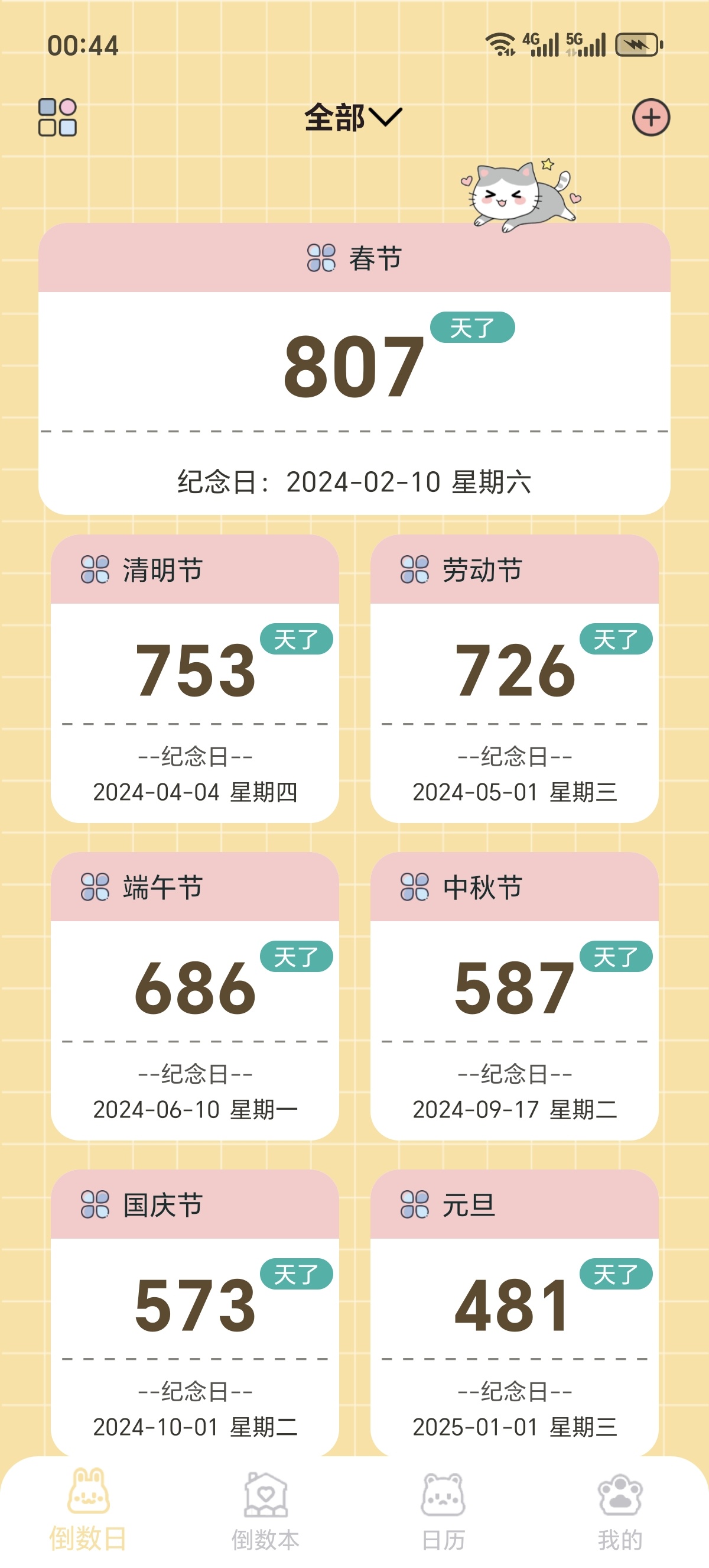 ［分享］纪念哈基咪🖼无广告清爽界面！纪念日/倒计时 封面