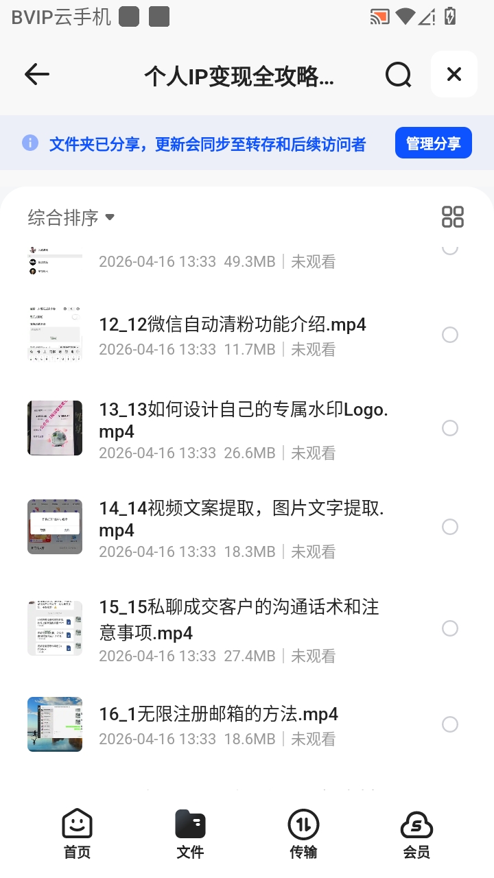 （分享）个人IP变现全攻略私域运营 封面