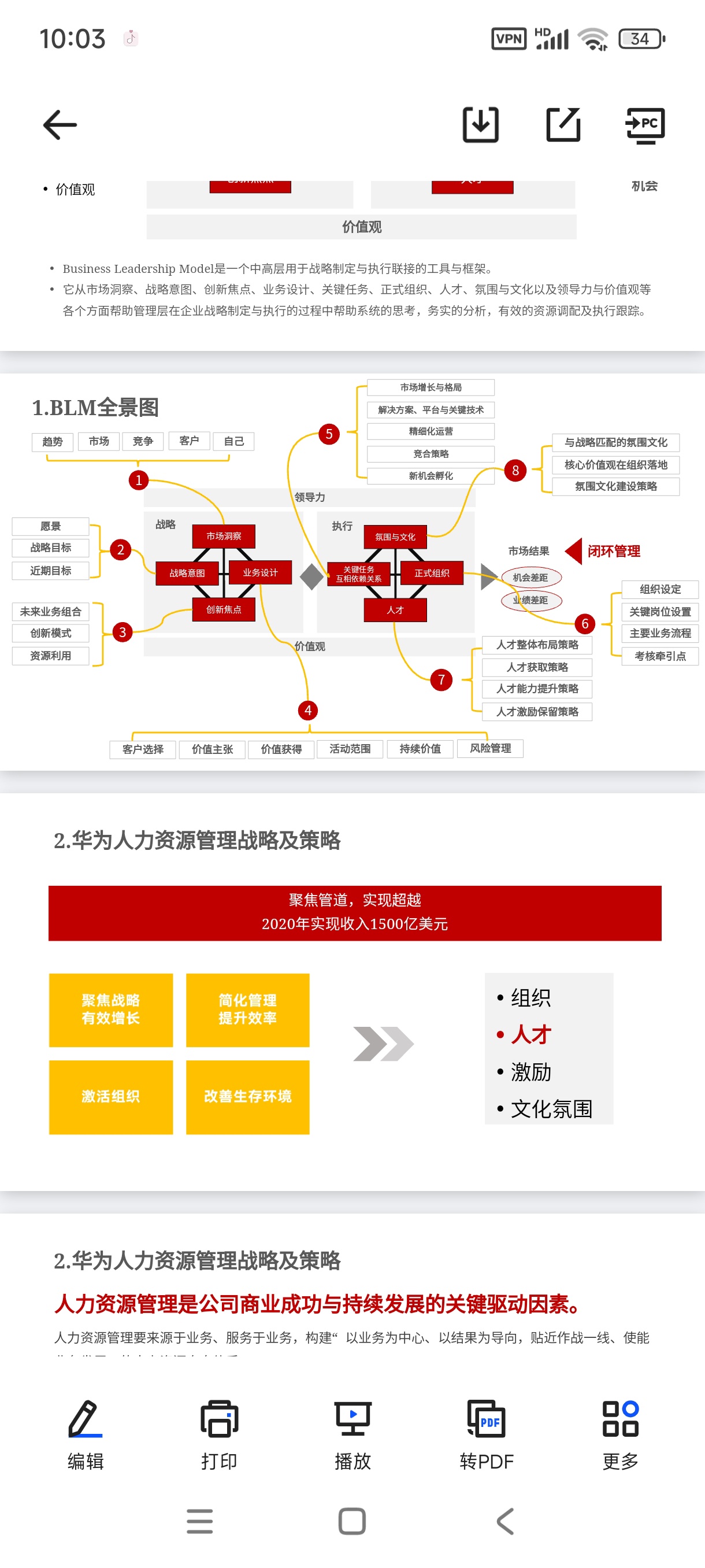 《华为干部与人才发展手册》 封面