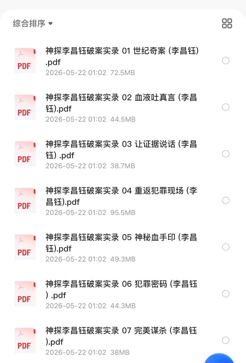 神探李昌钰破案实录 封面
