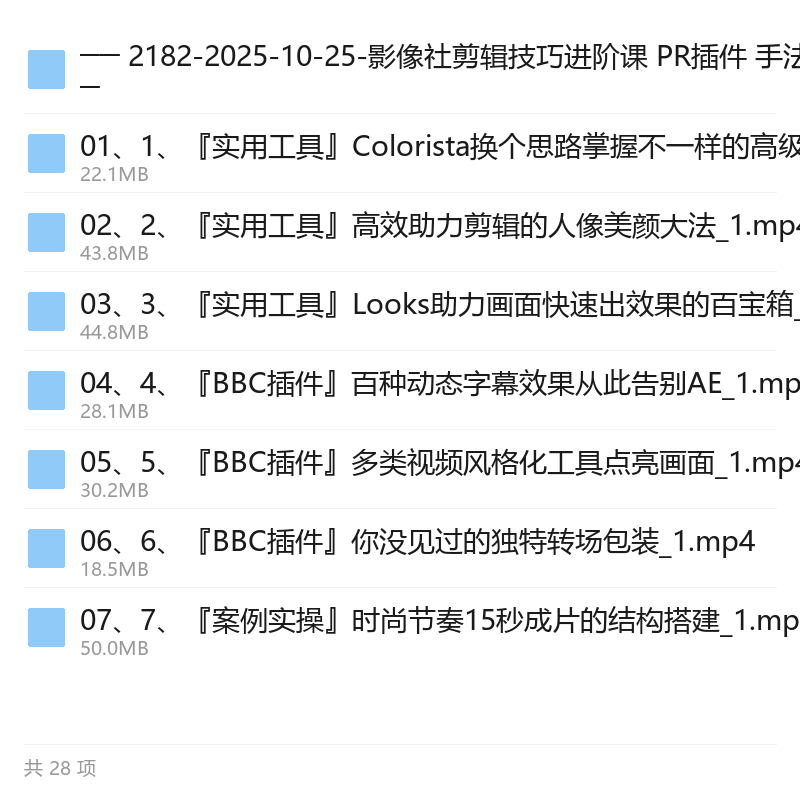 PR剪辑特效课：调色字幕包装 封面