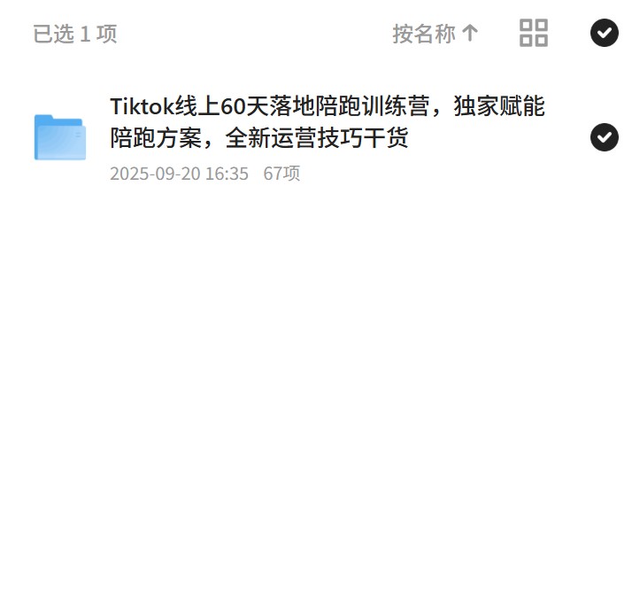 Tiktok线上60天落地陪跑训练营，独家赋能陪跑方案，全新运营技巧干货