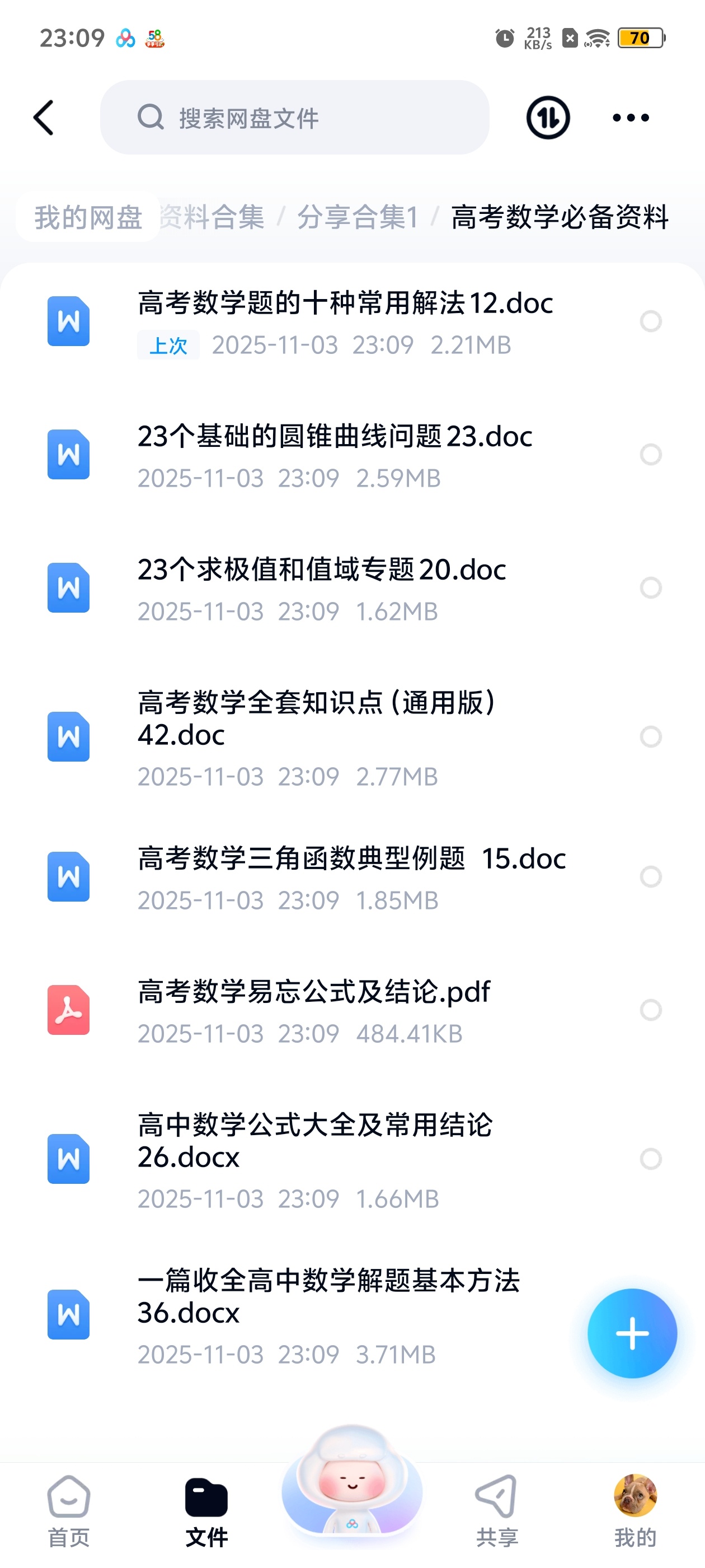 【分享】高考数学必备资料 封面