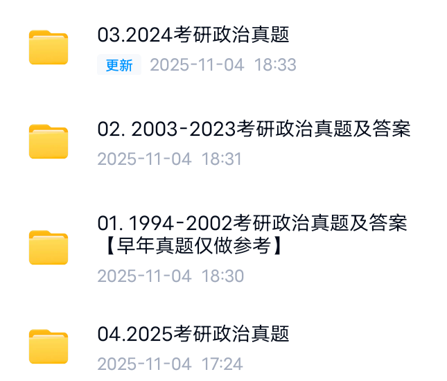 【分享】1994-2025政治历史考研真题 封面