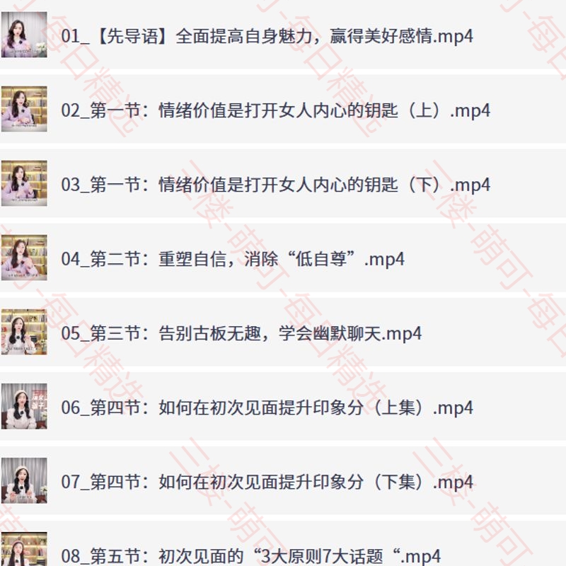 【分享】米娅魅力成长实操课（男生版），社交魅力的全方位提升 封面