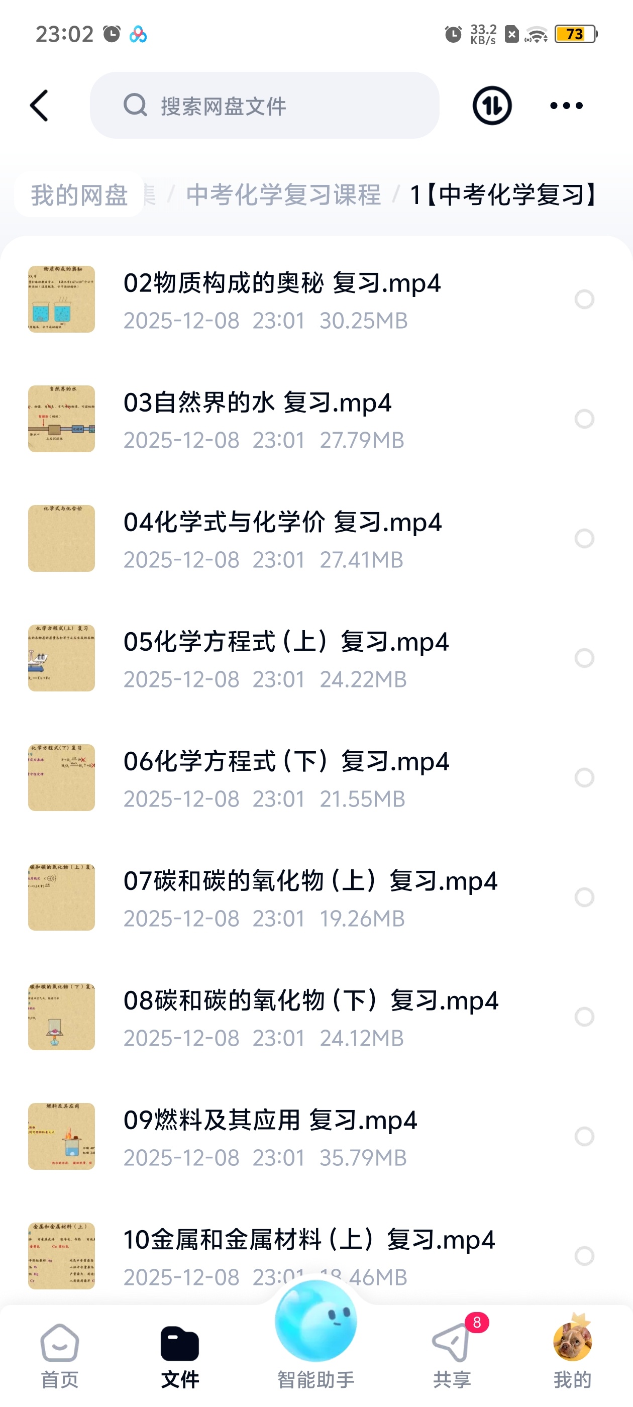 【分享】中考化学复习课程 封面