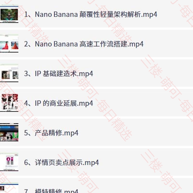 【分享】Nano Banana Pro创作实战课，12节技术流课 封面