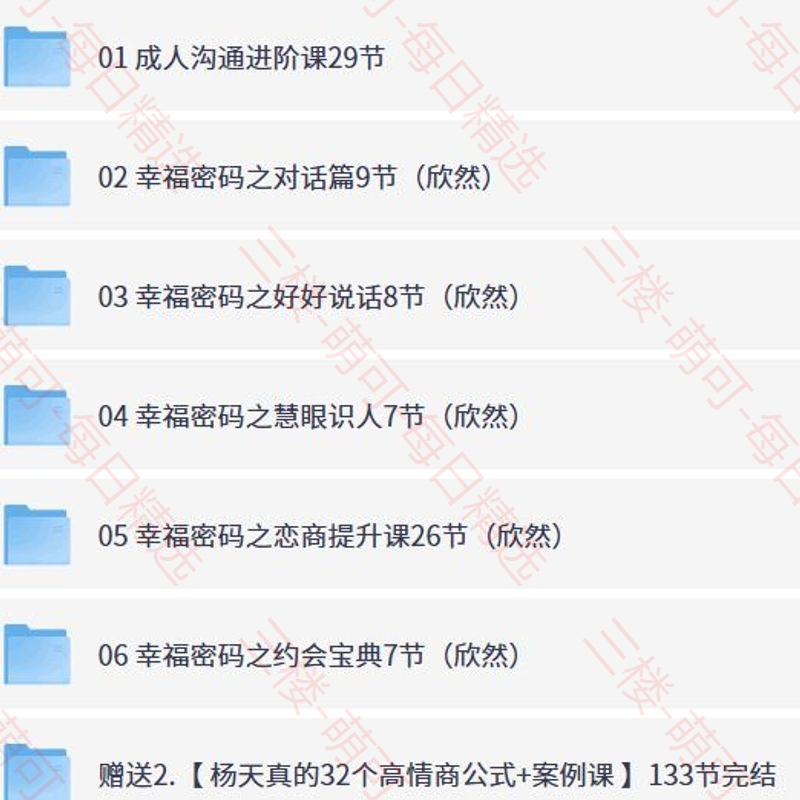 【分享】【教主欣然】沟通课合集（13G） 封面