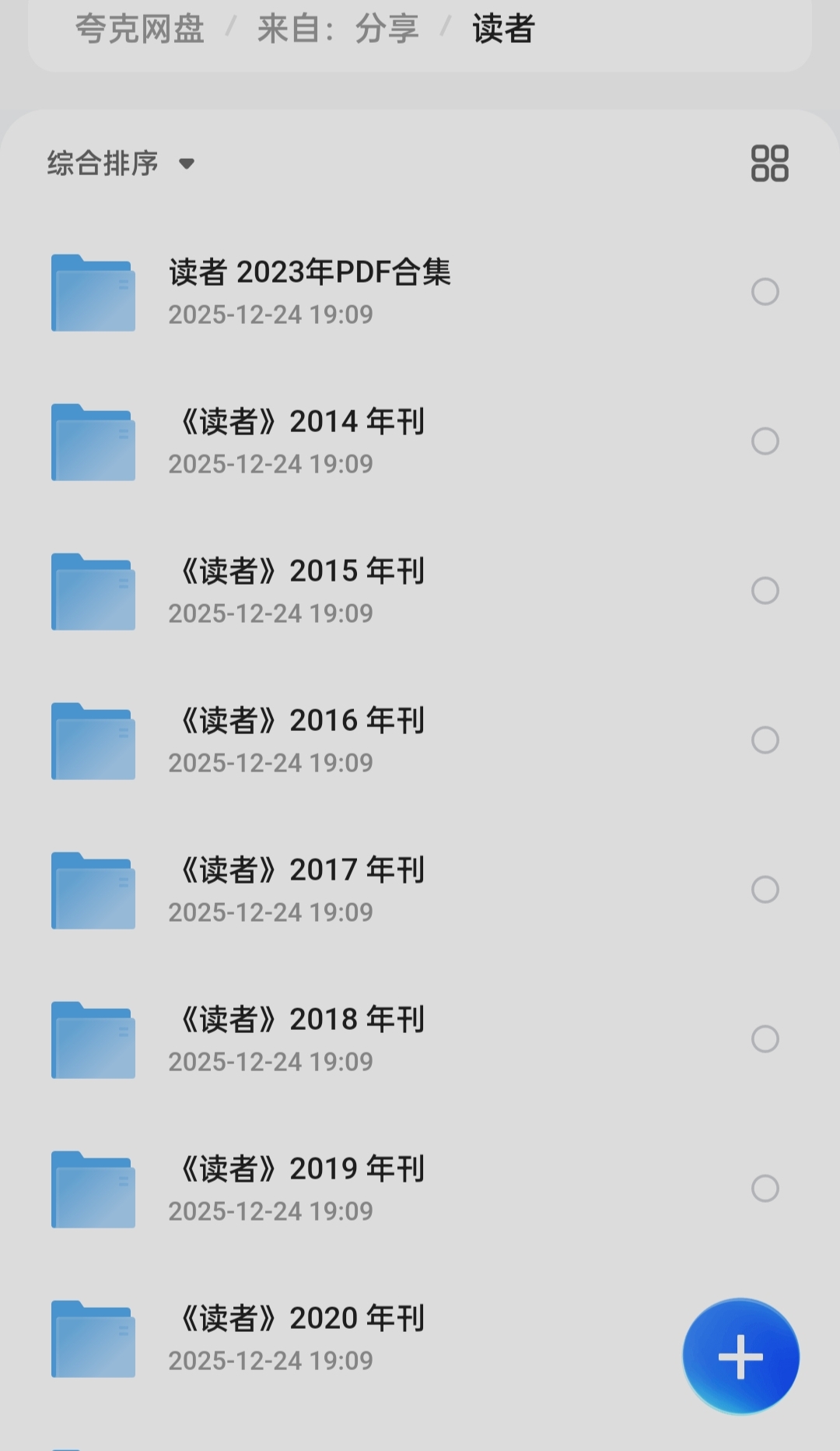【分享】电子书籍电子资料读者杂志2014-2023合集 封面