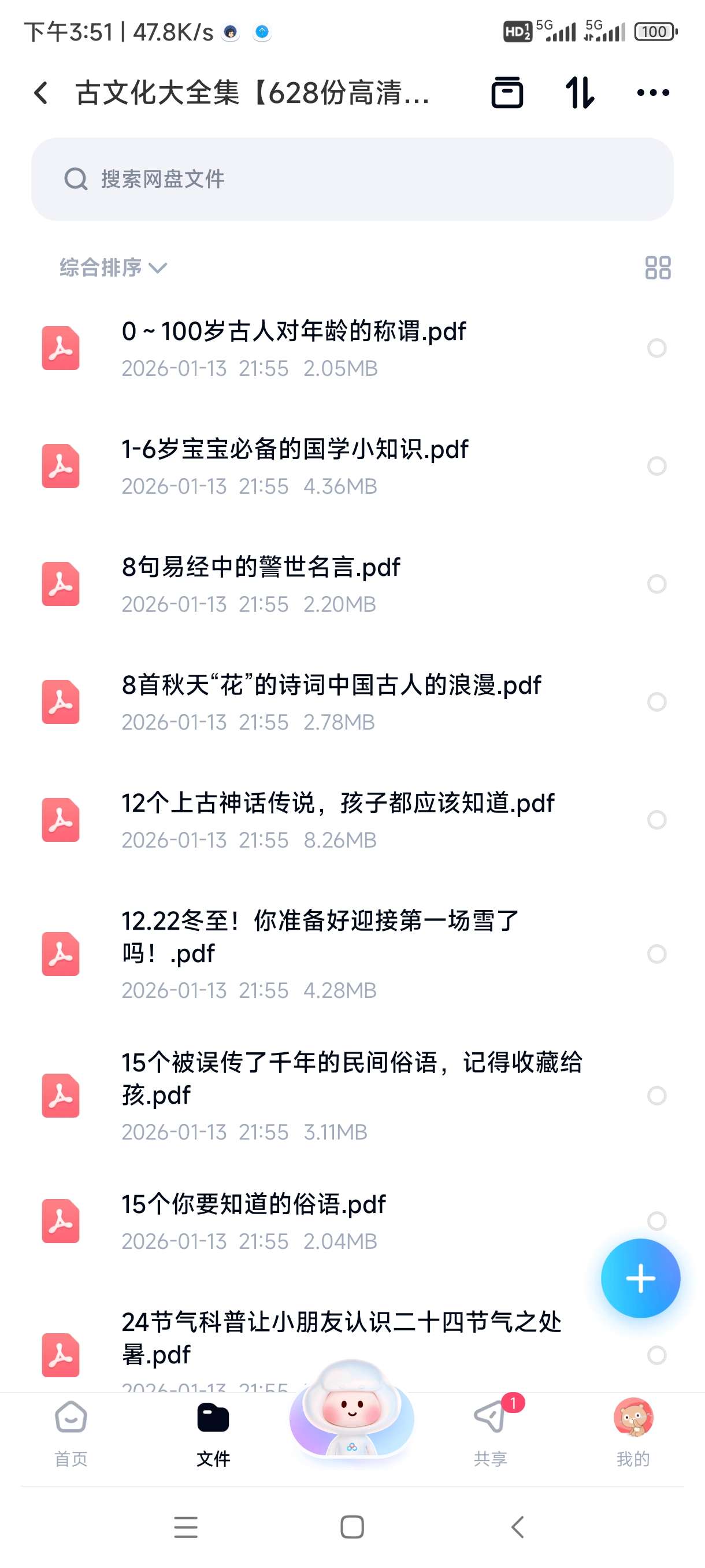 【分享】古文化大全集【628份高清资料整理版】 封面