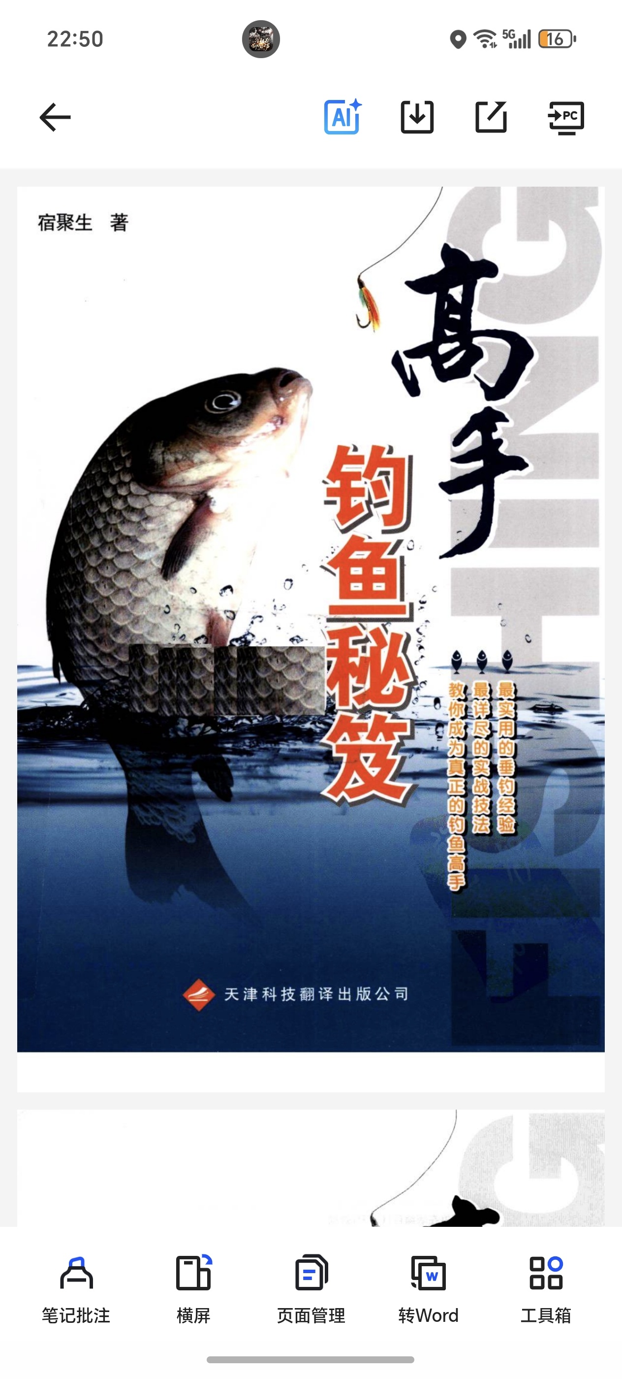 高手钓鱼秘籍 封面