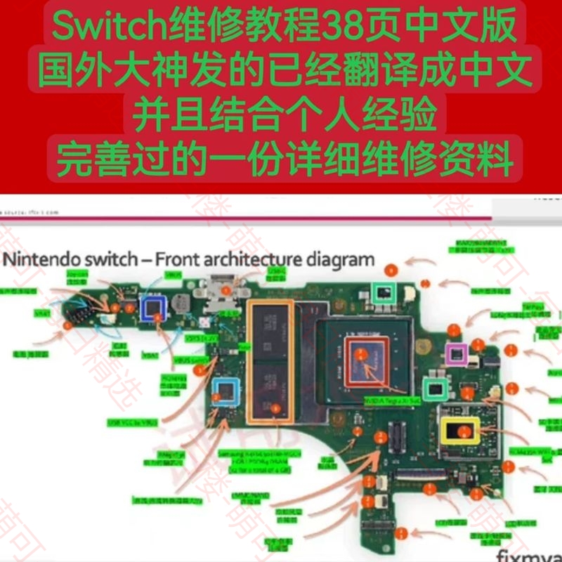 【分享】Switch维修教程38页中文版！国外大神原作，中文翻译 封面