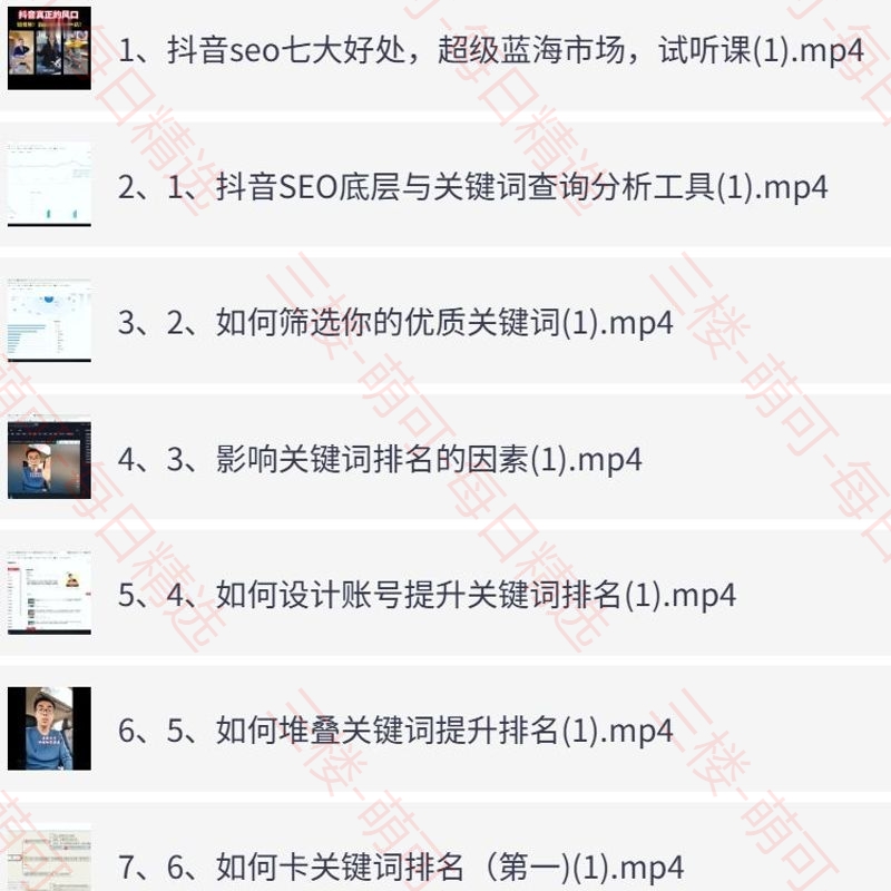 【分享】抖音SEO精准引流实操课，实现精准客户获取 封面