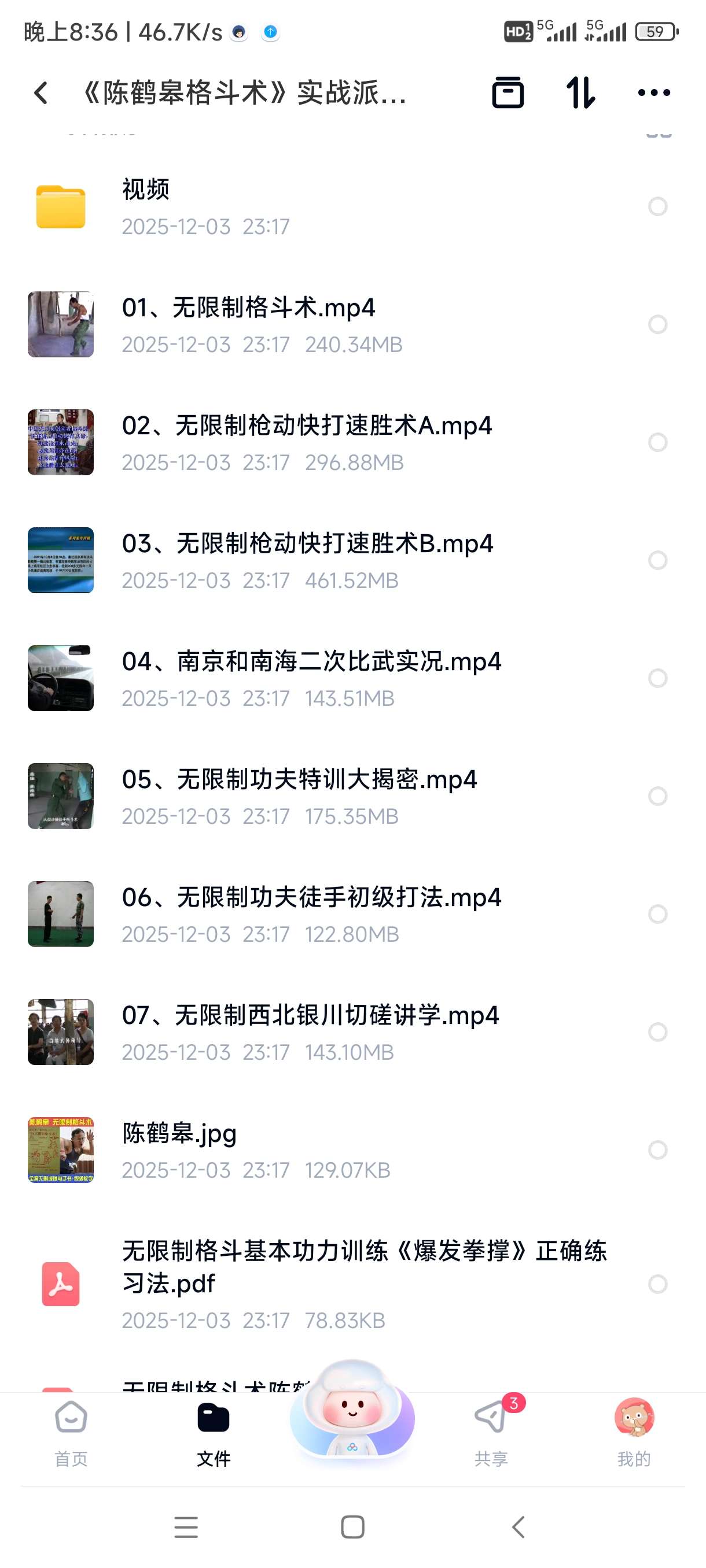 【分享】《陈鹤皋格斗术》实战派无限制格斗术，超实用防身技法全套教 封面