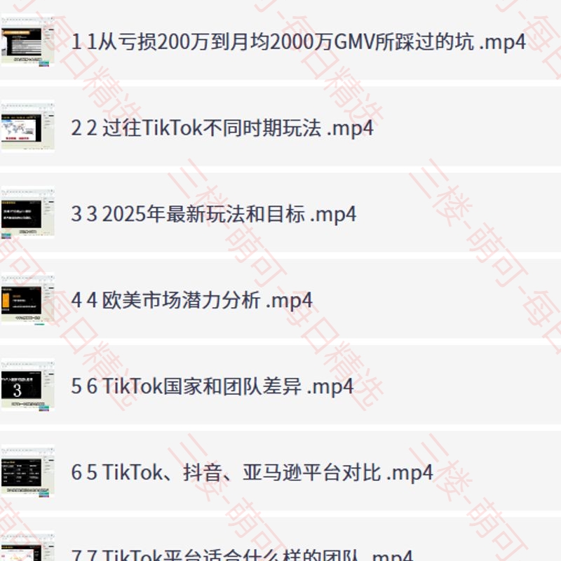 【分享】TikTok跨境电商新手从0到1实战入 封面