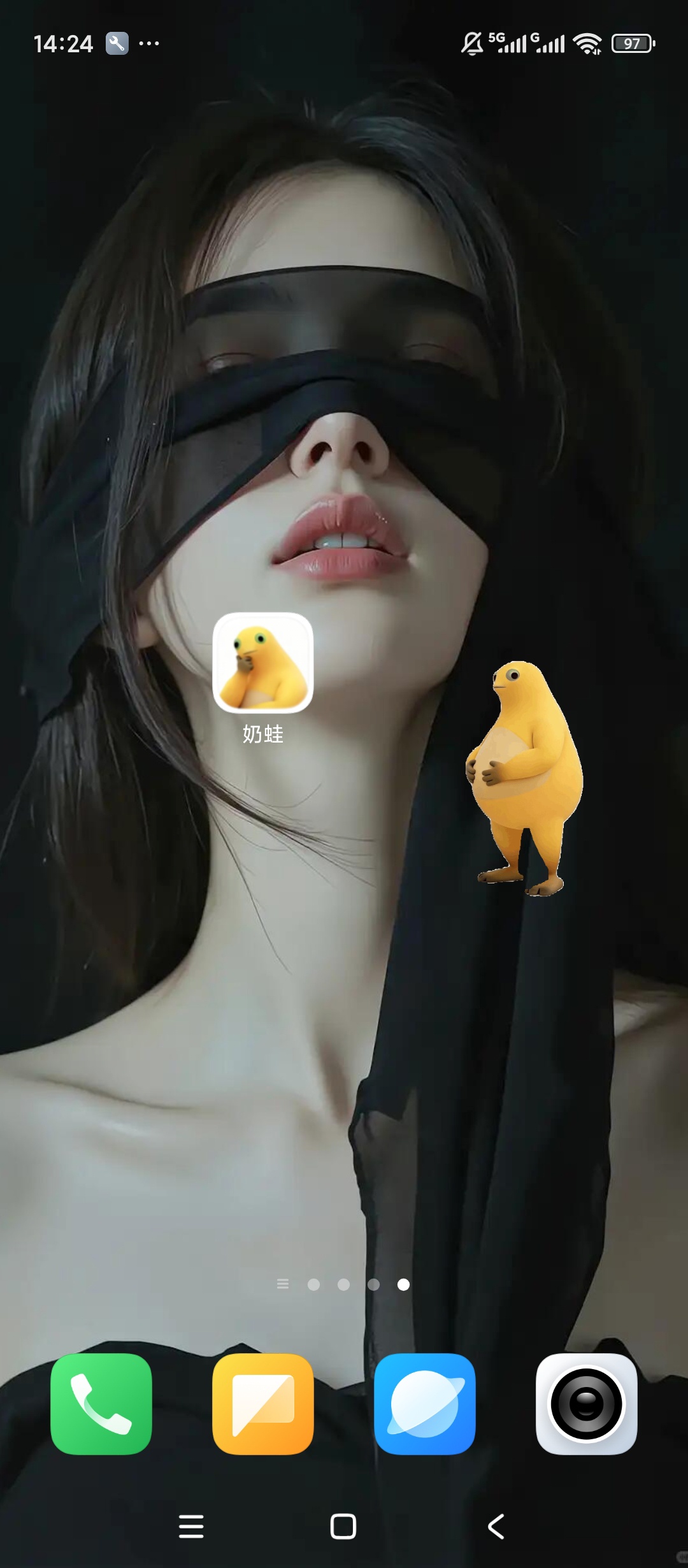 奶蛙魔性呆萌桌宠互动超欢乐超治愈