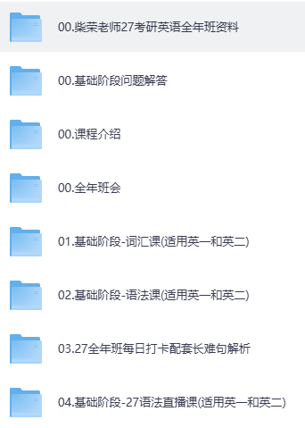 2027考研英语柴荣
