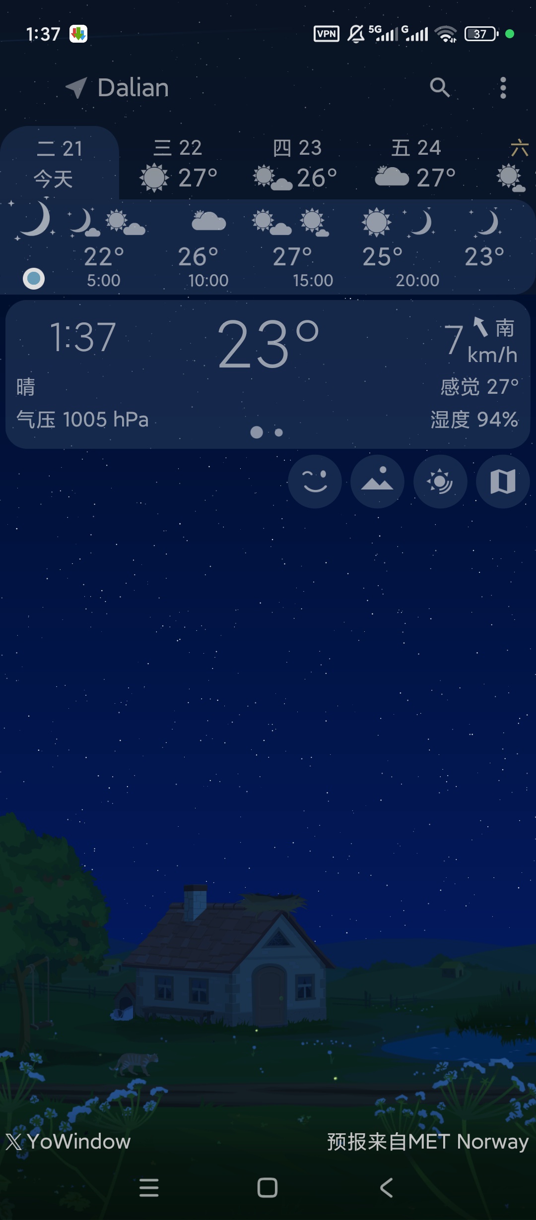 YoWindow动态实景天气沉浸式景观天气壁纸
