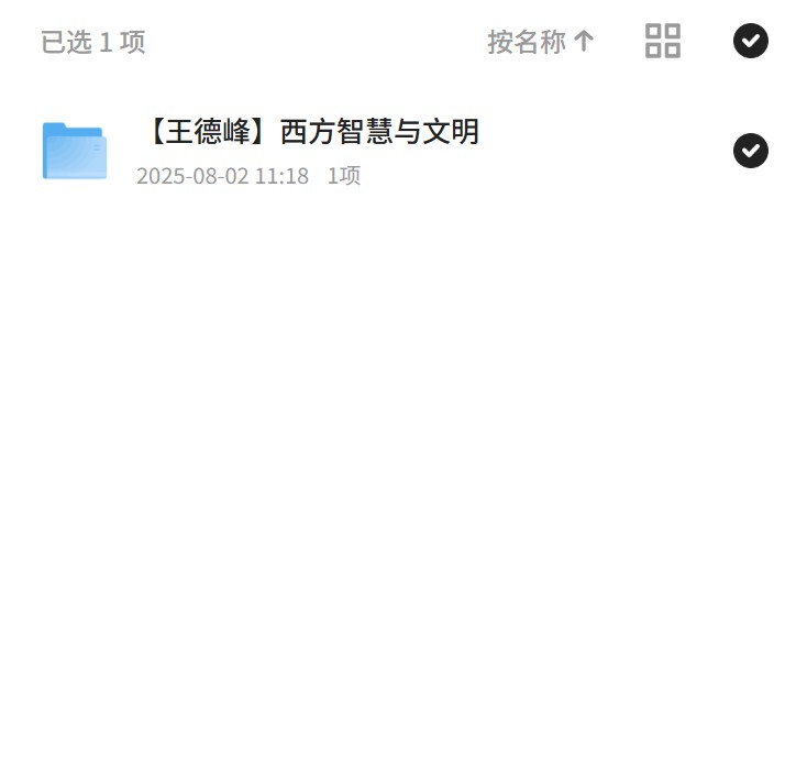 王德峰：西方文明与哲学讲座合集