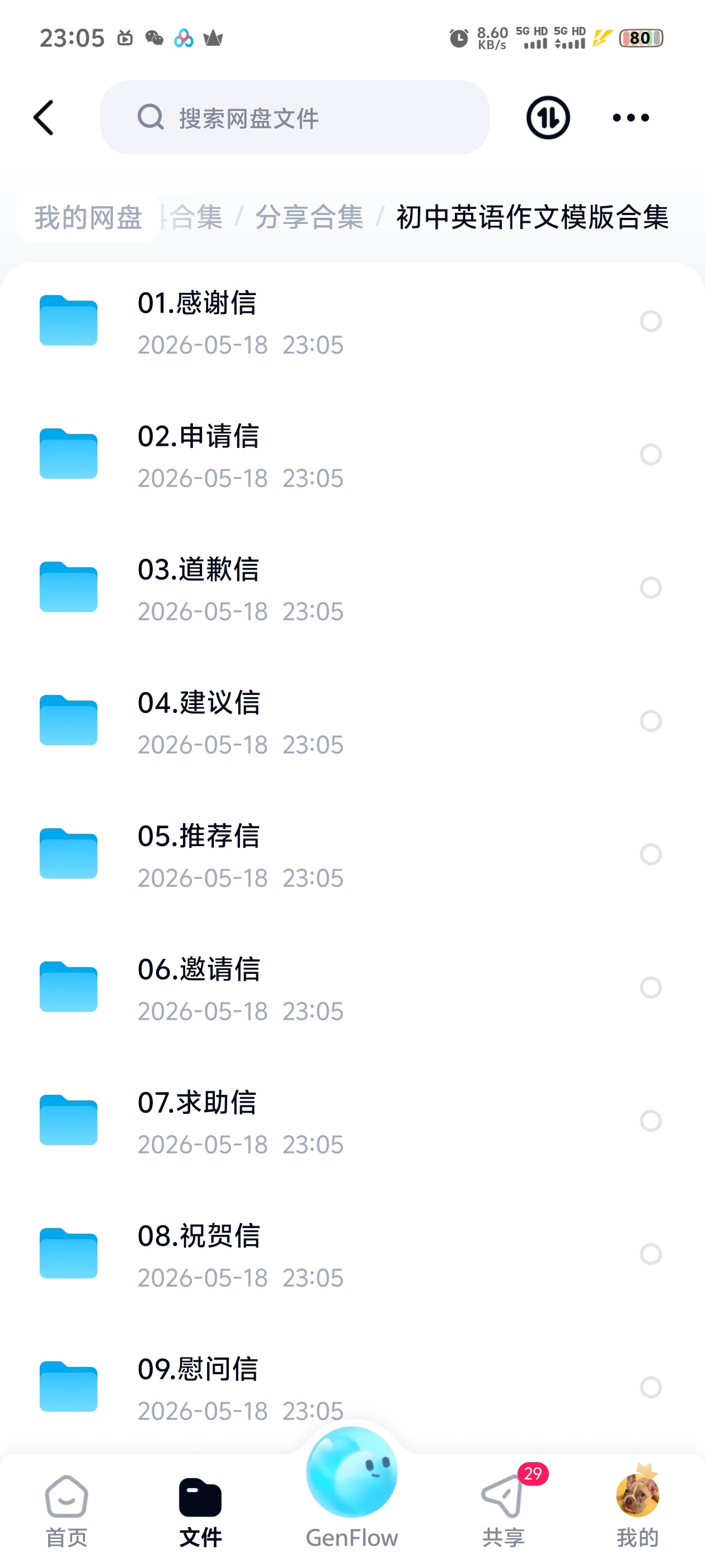 初中英语作文模版合集