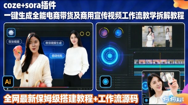 Coze+Sora2电商视频工作流