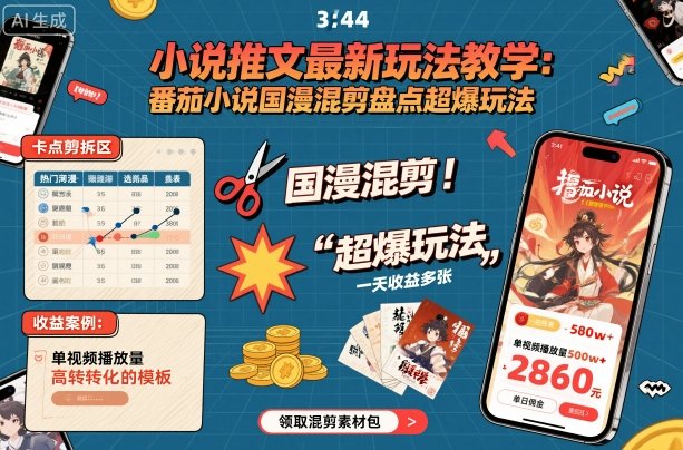 番茄小说国漫混剪新玩法
