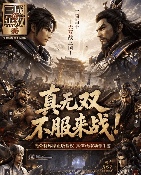 手游推荐三国动作游戏｜真三国无双霸