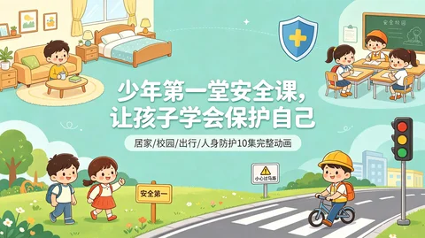 少儿安全启蒙动画： 自我保护全覆盖