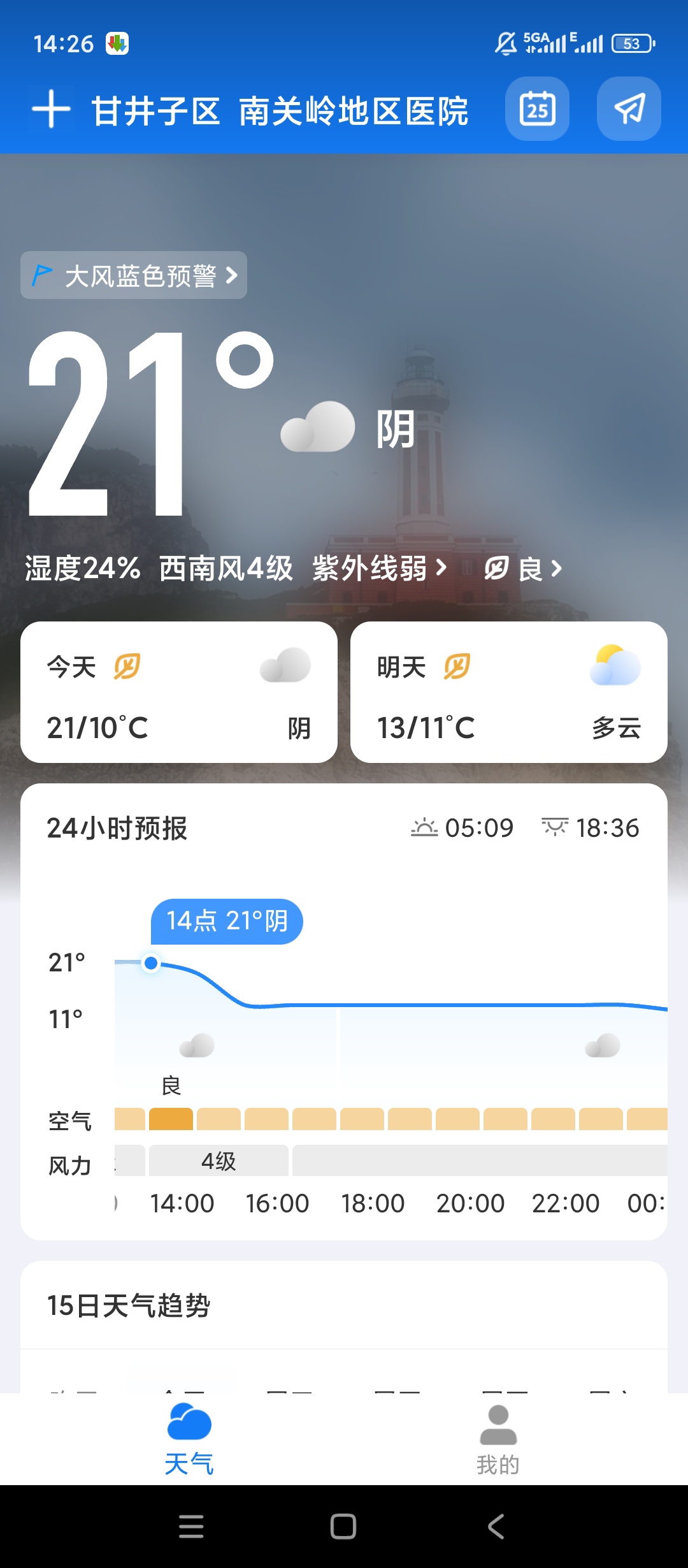 微鲤天气15天预报无广告超清爽