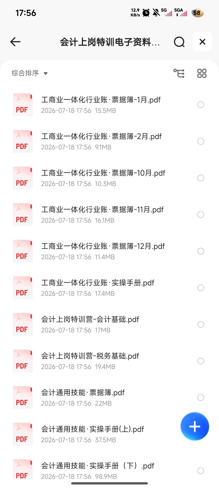 会计上岗特训电子资料（16本）