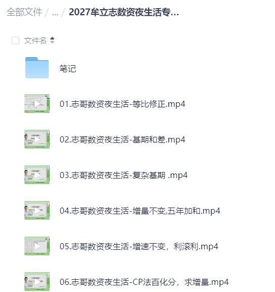 2027牟立志数资夜生活专项课