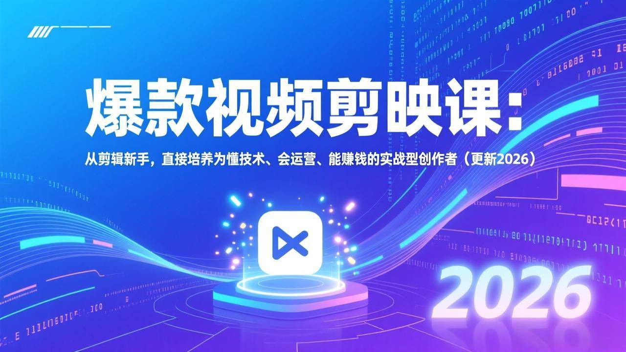VIP爆款视频剪辑课:从剪辑新手培养为实战型创作者