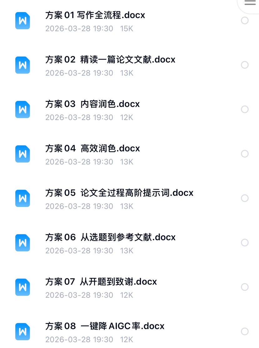 40套论文写作指令