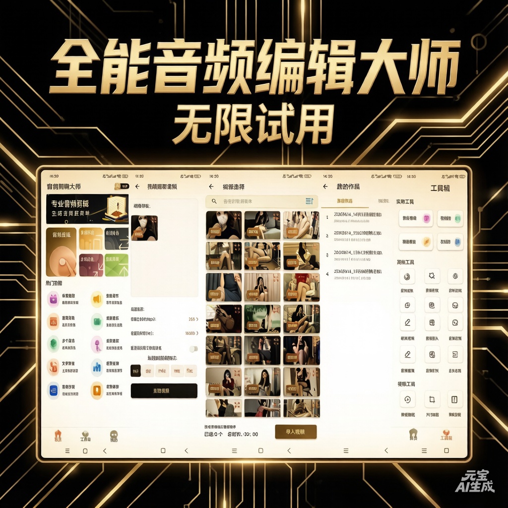 音频剪辑大师无限试用全能音频编辑制作工具第2张插图 音频剪辑大师无限试用全能音频编辑制作工具第2张插图